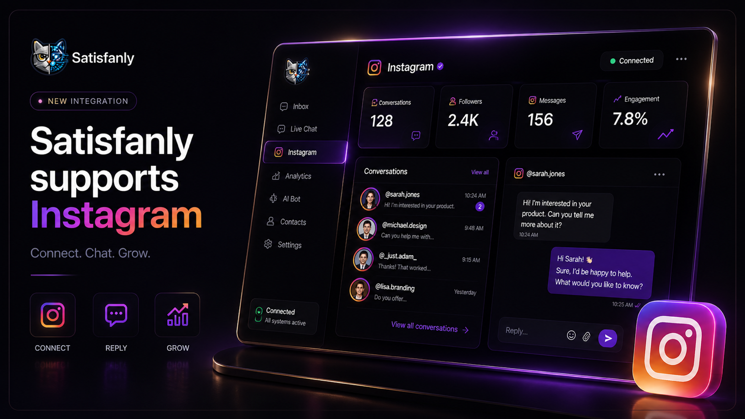 Instagram Support Is Now Live